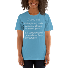 Load image into Gallery viewer, Short-Sleeve Unisex T-Shirt/Love