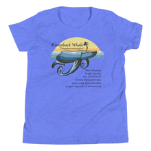 Load image into Gallery viewer, Youth Short Sleeve T-Shirt/Humpback Whale