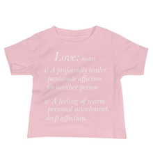 Load image into Gallery viewer, Baby Jersey Short Sleeve Tee/ Love