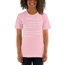 Load image into Gallery viewer, Short-Sleeve Unisex T-Shirt/Love