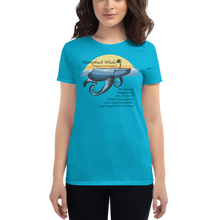 Load image into Gallery viewer, Women's short sleeve t-shirt/The Humpback Whale