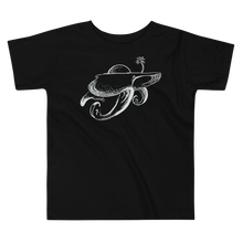 Load image into Gallery viewer, Toddler Short Sleeve Tee/ Black and White Whale