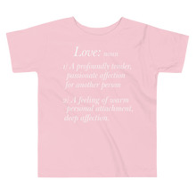 Load image into Gallery viewer, Toddler Short Sleeve Tee/Love