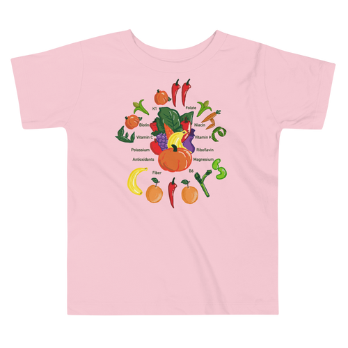 Toddler Short Sleeve Tee/Eat All The Colors