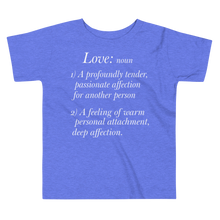 Load image into Gallery viewer, Toddler Short Sleeve Tee/Love