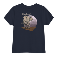 Load image into Gallery viewer, Toddler jersey t-shirt/Elephant