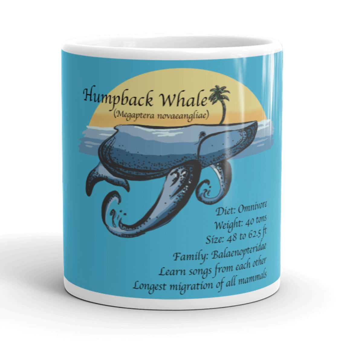Colorful Humpback Whale mug