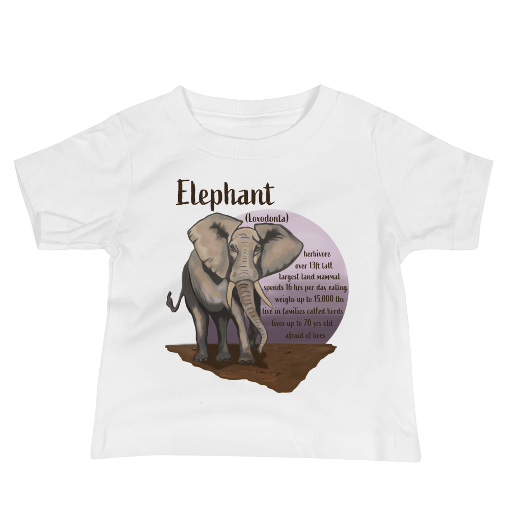 Baby Jersey Short Sleeve Tee/Elephant