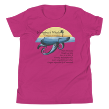 Load image into Gallery viewer, Youth Short Sleeve T-Shirt/Humpback Whale