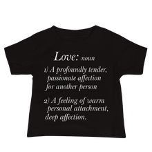 Load image into Gallery viewer, Baby Jersey Short Sleeve Tee/ Love