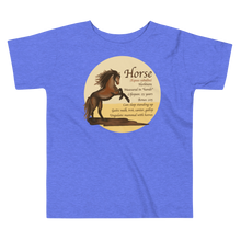 Load image into Gallery viewer, Toddler Short Sleeve Tee/ Horse