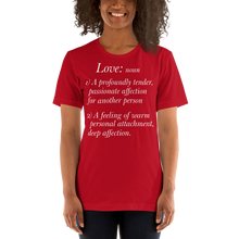 Load image into Gallery viewer, Short-Sleeve Unisex T-Shirt/Love