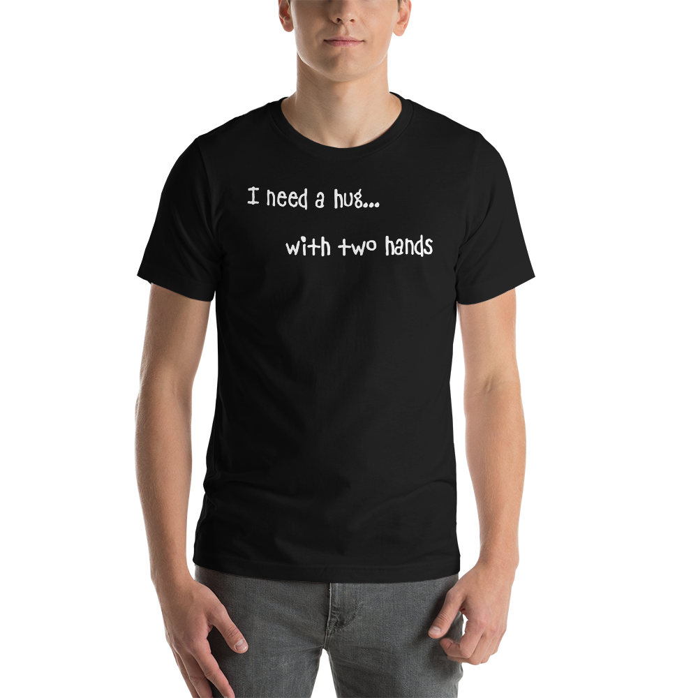 Short-Sleeve Unisex T-Shirt/Hug with Two Hands