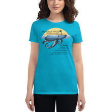 Load image into Gallery viewer, Women&#39;s short sleeve t-shirt/The Humpback Whale