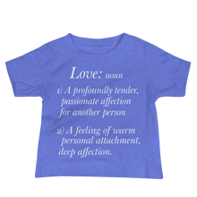 Load image into Gallery viewer, Baby Jersey Short Sleeve Tee/ Love