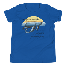 Load image into Gallery viewer, Youth Short Sleeve T-Shirt/Humpback Whale