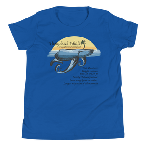 Youth Short Sleeve T-Shirt/Humpback Whale