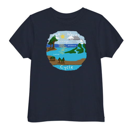 Toddler jersey t-shirt/The Water Cycle