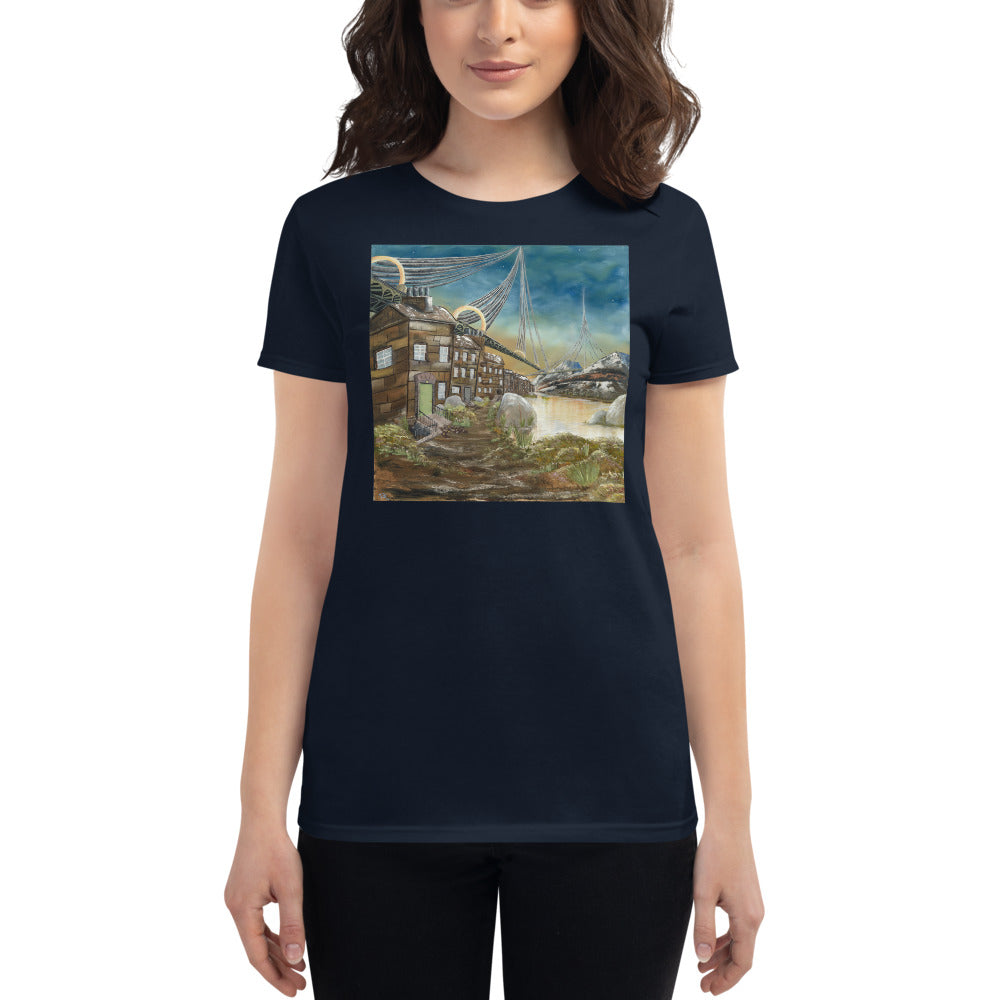 Women's short sleeve t-shirt/Bridge to Edinburgh